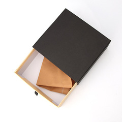 Factory direct sales men's and women's belt belt packaging box set drawer black nail punch wholesale