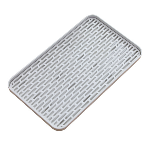 Multifunctional double-layer plastic drain tray tray drainable tea tray household drain rack kitchen tableware storage