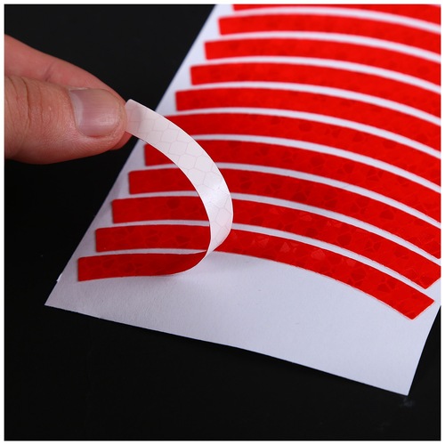 20-inch mountain bike accessories road reflective stickers night warning wheel hub protective strip outline label self-made
