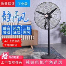 工业电风扇大功率落地扇纯铜电机工厂车间风力壁挂扇大风量牛角扇