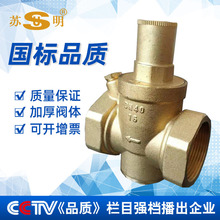 苏明 厂家直营 可调式减压阀DN20 带测压减压阀 活塞式黄铜减压阀