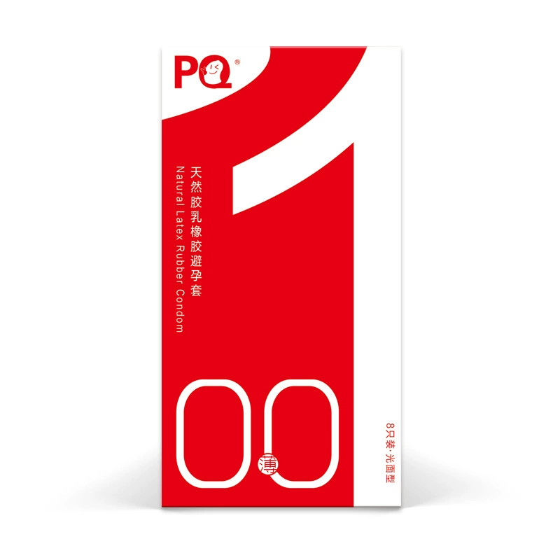 PQ Red Box 001, упаковка из 8 тонких презервативов Haier Hainuo, ультратонкие блестящие презервативы для взрослых, оптовая продажа