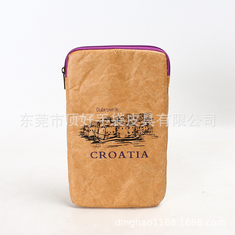 Environmental Protection Tear Not to Rupt Tyvek Laptop Handbag Fashionable European and American Style DuPont Paper Computer Zipper Bag