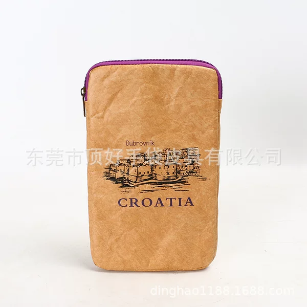Environmental Protection Tear Not to Rupt Tyvek Laptop Handbag Fashionable European and American Style DuPont Paper Computer Zipper Bag
