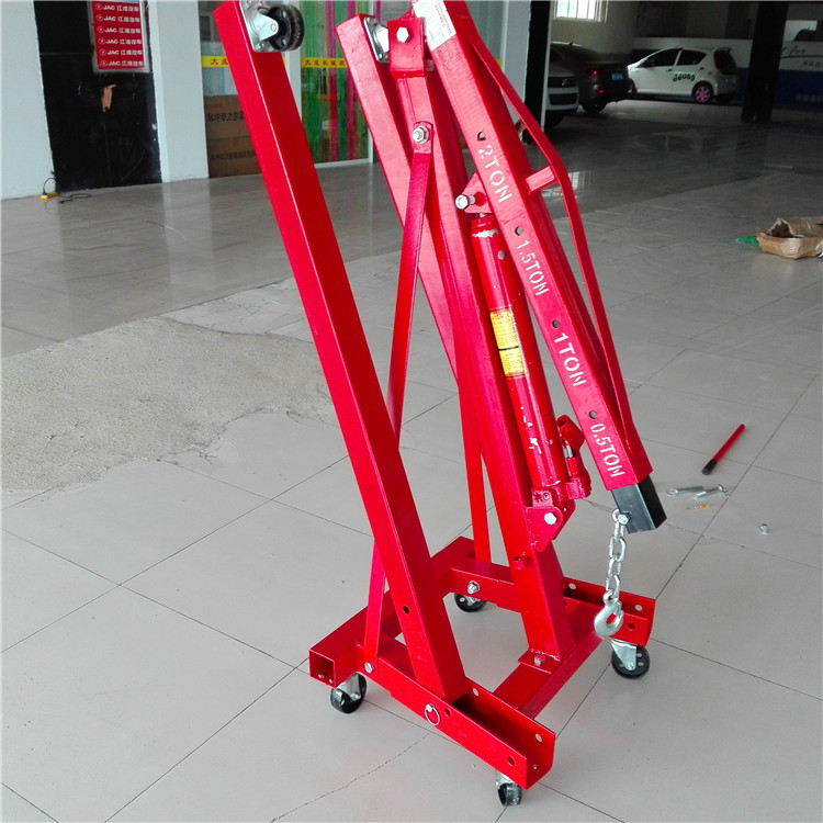 直销单臂吊机 2T折叠发动机吊架 发动机吊机 折叠式吊机