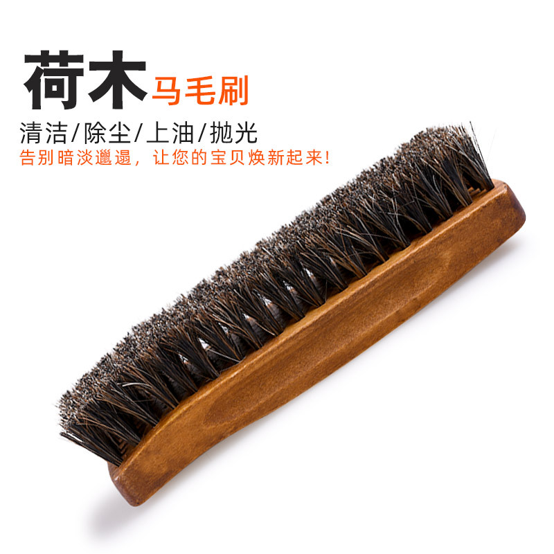 Pequeña cantidad de productos de cola cepillo de Zapatos tipo barco cepillo de pelo de caballo limpieza engrase pulido cepillo de cera cepillo de madera cepillo de zapatos cepillo de pelo suave
