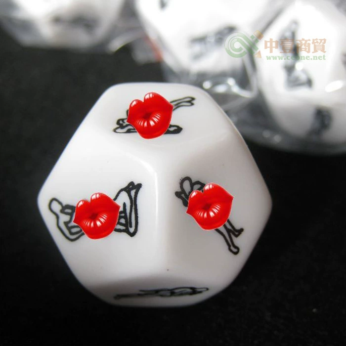 Внешняя торговля 12-сторонняя забава в кости Любители сито многогранное действие в кости Белый 2,5