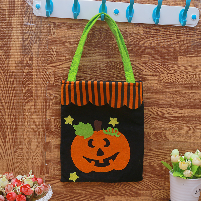 Halloween bolso no tejido bolso de caramelo fantasma Festival de calabaza bolsa Decoración Accesorios bolsa de regalo al por mayor