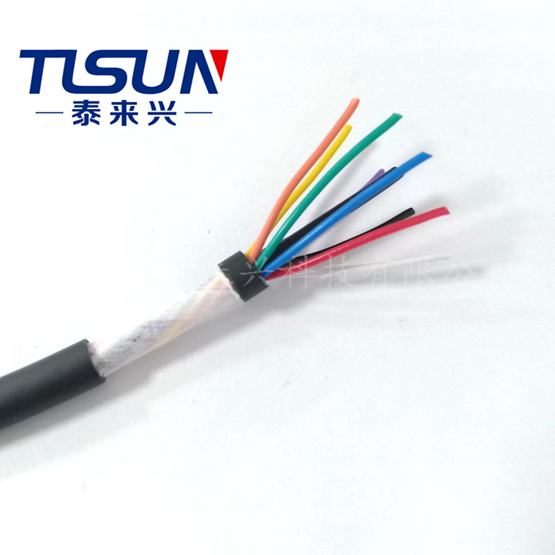 高柔性拖链应用电缆 耐寒耐磨 HF-YY 直线电机 8芯非屏蔽 0.3平方