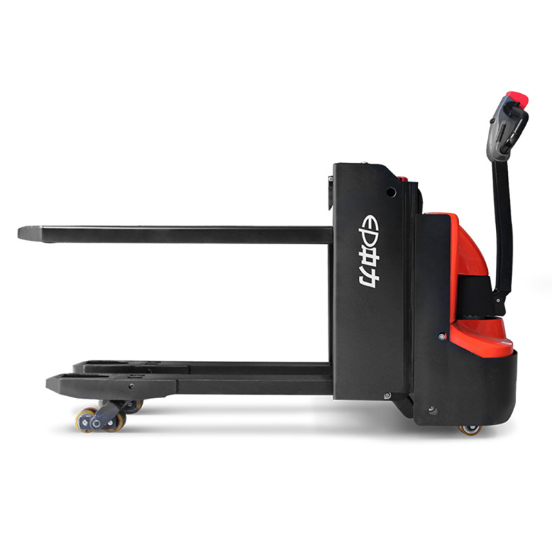 2 toneladas de doble elevación caminando camión elevadora eléctrica remolque hidráulico carretilla elevadora buey