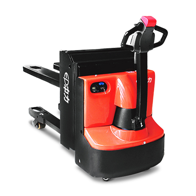 2 toneladas de doble elevación caminando camión elevadora eléctrica remolque hidráulico carretilla elevadora buey