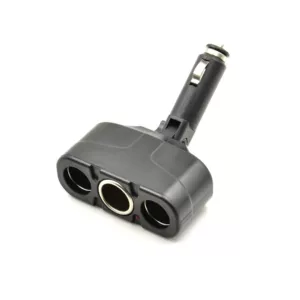 Car Cigarette Lighter One Minute Three Car 12V One to Three Rotating Shaft Frosted Without Wire