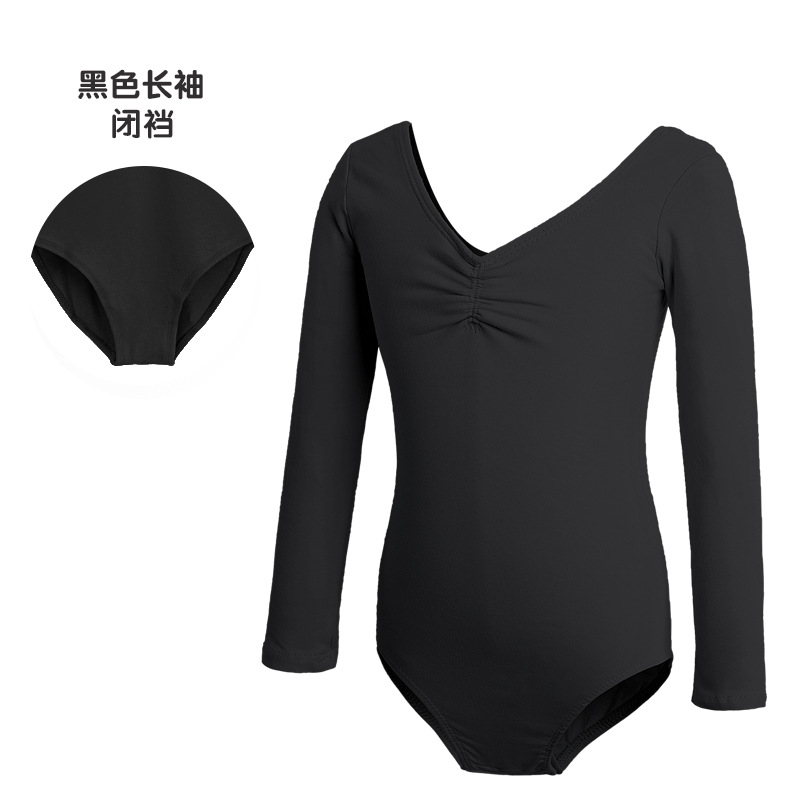 Trajes de baile para niños Trajes de entrenamiento para niñas de verano Trajes de ballet de manga corta Trajes de baile de una pieza para exámenes de danza china