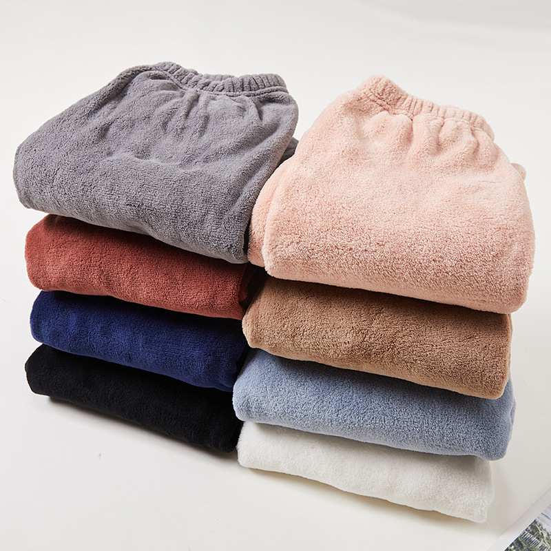 Autumn and Winter New Fairy Warm Pants, Warm Pants, Outer Wear Pajamas, Coral Velvet Thickeneded Loose Home Casual Women's Pants