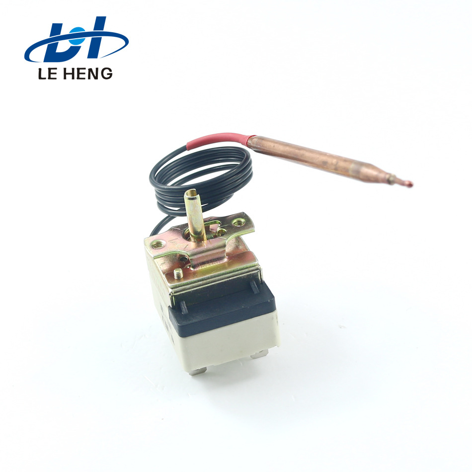 供应WHD型陶瓷温控器 毛细管可以全套黑色套管温控器1m线长恒温器