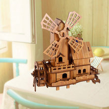 ɭ�����L��ˮ�����l�����и�3D�ǻ�ƴ�bģ��DIY���