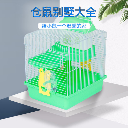 Big castle hamster cage double-layer pet cage hamster nest small castle cage luxury villa cage small pet wire cage