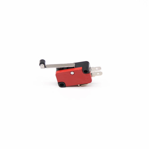 Micro switch V-156-1C25 with long handle pulley, red and black three legs, small stroke limit switch