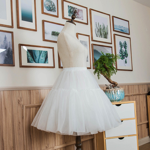 lolita soft gauze pannier violent boneless pannier petticoat skirt daily soft girl tutu skirt long gauze support