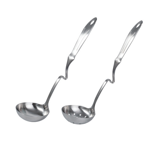 304 stainless steel hangable hot pot soup spoon soup drain household wall-mounted creative deepening long-handled spoon small spoon holding soup spoon