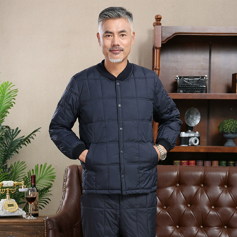 Новый осенний и зимний средний и старый белый утка бархатные брюки из двух частей