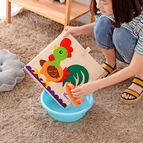 Wholesale children's Oxford cloth flip-top storage box drawer-type wardrobe storage box Japanese-style clothing and household items storage