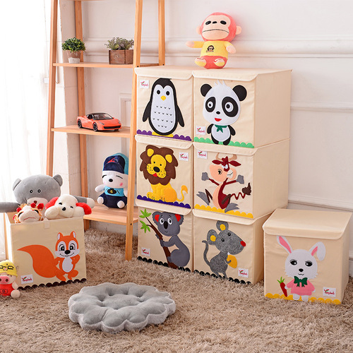 Wholesale children's Oxford cloth flip-top storage box drawer-type wardrobe storage box Japanese-style clothing and household items storage