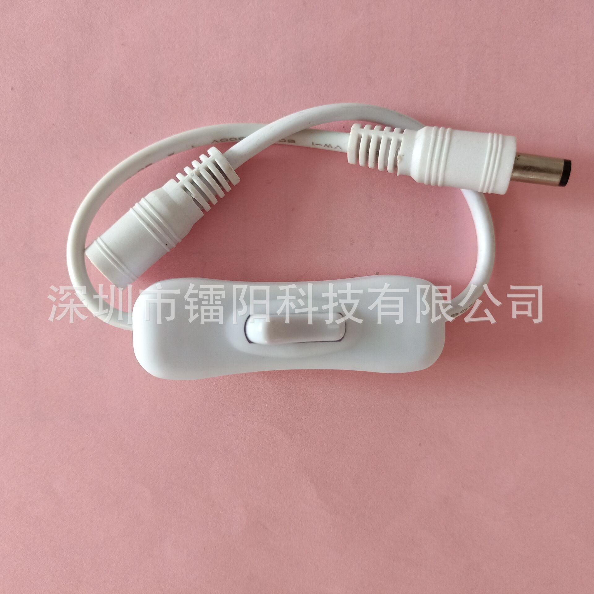 DC公母线延长开关LED灯带灯条DC开关线304船型翘板开关过6A电流