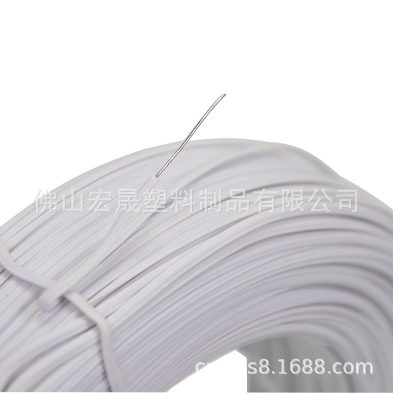 PVC包塑铁丝扎线包胶铁芯扎丝园艺铁芯扎线耳机灯具数据线捆扎丝