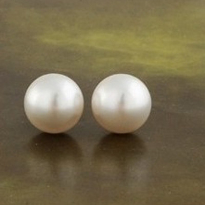 @ Oferta Especial @ 8MM Japonés y Coreano de la perla de la joyería de los pequeños granos pendientes simples pequeños del todo-fósforo de los pernos prisioneros del oído de la joyería al por mayor