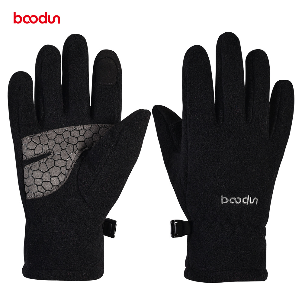 Nouveaux gants de cyclisme d'extérieur pour enfants Boodun pour garçons et filles, version hiver, gants chauds en velours épais pour écran tactile_voghion.com