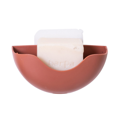 Q0014 No punching cartoon soap box plastic drain soap box bathroom wall-mounted storage box soap box