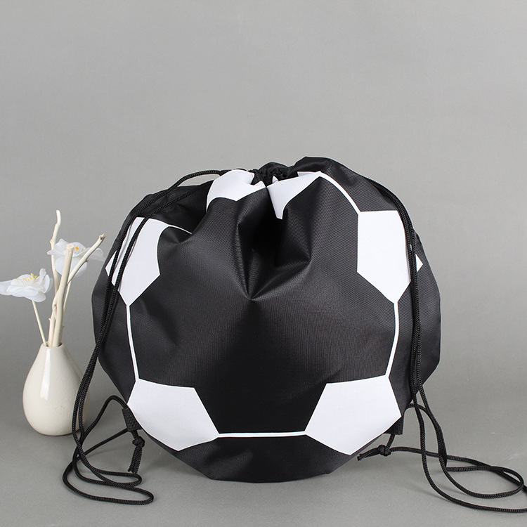 厂家直销圆形汤壶拉绳包 圆球形无纺布束口收纳袋 涤纶篮足包装袋