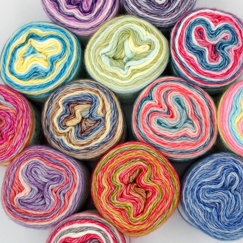 Colorful Yarn Balls, Rainbow Gradient Yarn for Scarves and Hats, Chunky Yarn for Hand Knitting Colorful Yarn Balls, Rainbow Gradient Yarn for Scarves and Hats, Chunky Yarn for Hand Knitting