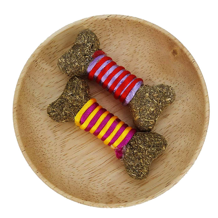 Кошачья мята игрушка двухцветная веревка кость кошка Трава игрушка кошка игрушка