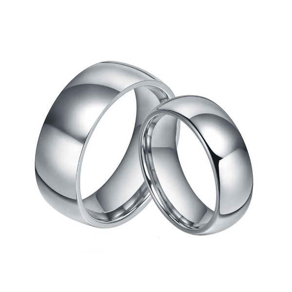 glossy fashionable crooked ring stainless steel for men and women