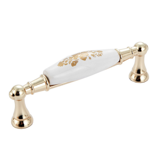 Okali Imitation Gold K Gold Ceramic Handle New Thickened Handle Golden Handle Zinc Alloy Simple Handle