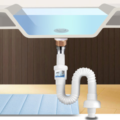 Wash basin sewer pipe, deodorant drainage pipe, wash basin sink drain accessories, stainless steel leak plug, pool basin