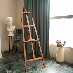 Montmartre Walnut Wood Easel 150cm Pine Wood Folding Sketching Easel Multifunctional Exhibition Stand