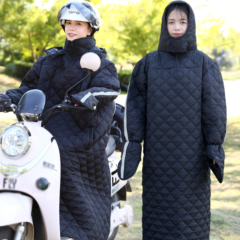 Electric motorcycle windscreen winter shield full-face helmet thick e-bike windproof waterproof windscreen shield windbreaker
