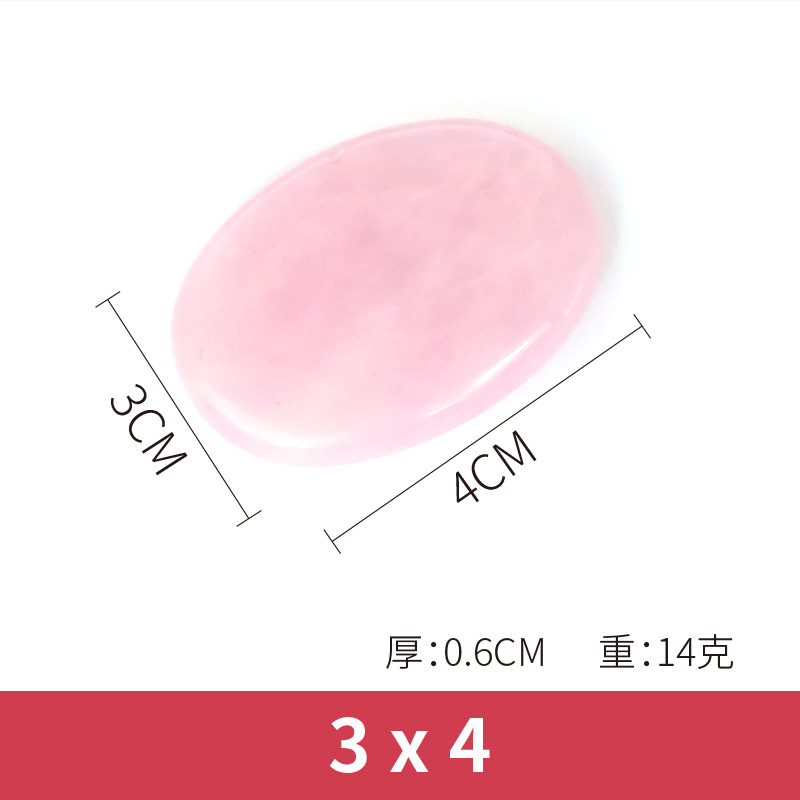 Herramienta de Jade Rosa para Masaje Facial, Forma de Pez y Triángulo