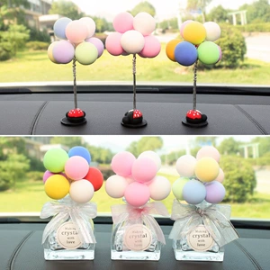 Color Confession Balloon Car Ornaments Cute Cartoon Creative Aroma Bottle Dashboard Balloon Car Decoration Batch