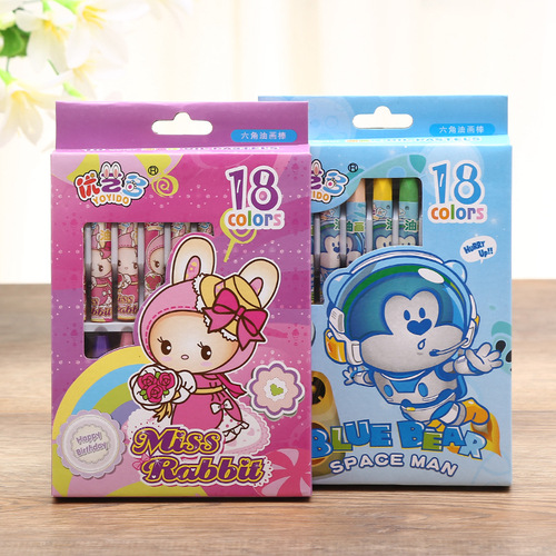Factory direct sales paper box, affordable oil pastels, bright colors, non-toxic, environmentally friendly, children's art painting, silky smooth