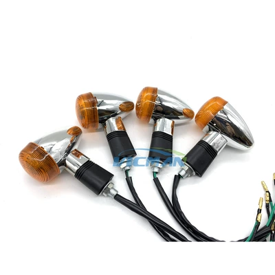 Cross-border Hot Sale Little Harley Motorcycle Modified Accessories Little Prince Retro Turn Signal Monkey Modified Turn Light (Motorcycle General Parts)