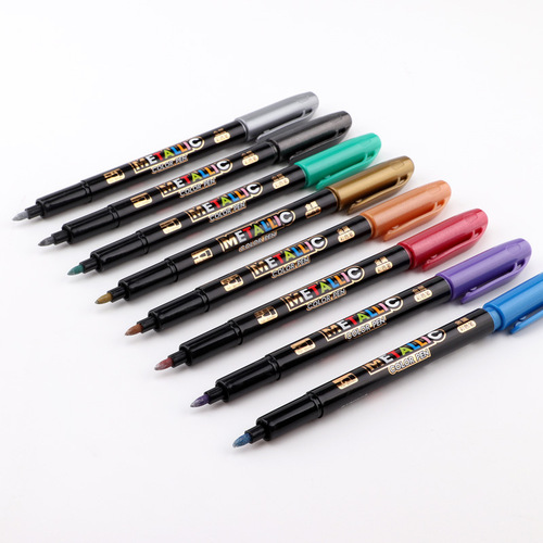 Baoke MP570 gold 550 silver craft 8-color water-based paint marker wedding sign-in signature greeting card pen