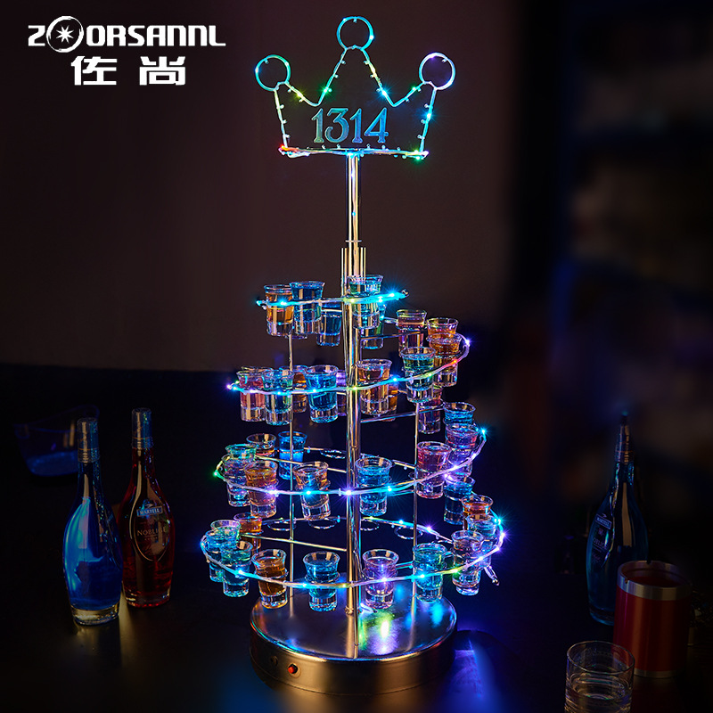 Zuoshang Bullet portavasos 1314 espiral poroso creativo bar suministros playa taza estante colorido cóctel