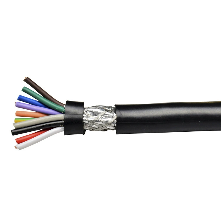 Провод RVVP 2*0.12 экранированный вытеснением, медный сердечник, кабель, ПВХ сигнальный/контрольный провод (поставляется заводом)