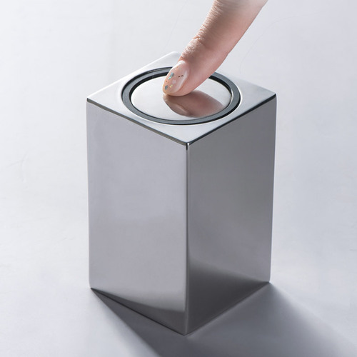 Push-type toothpick tube 304 stainless steel portable European toothpick jar automatic pop-up toothpick storage box