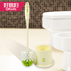 【Good Daughter-in-law - Toilet Brush Set】Household Toilet Bathroom Cleaning Brush with Round Base Soft Bristles, No Dead Corners