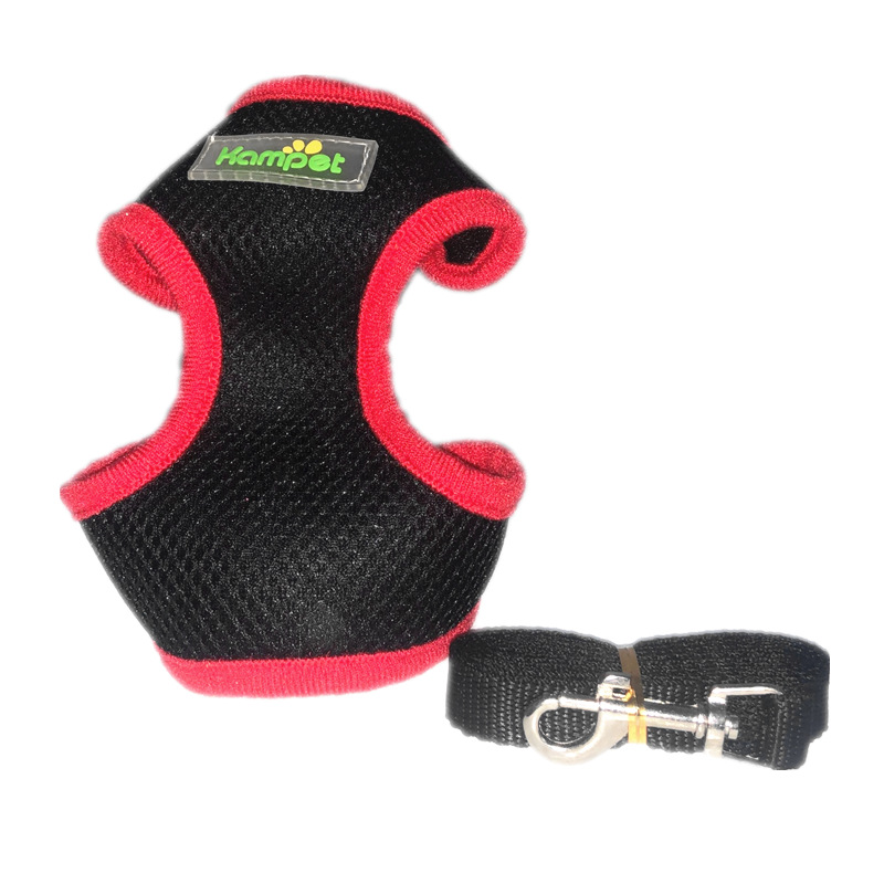 Cuerda de tracción para mascotas de malla transpirable perro caminando cuerda en forma de I mochila correa para el pecho suministros para mascotas cuerda para perros en stock al por mayor